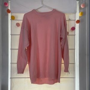 Baby Pink Long Sleeve Sweater